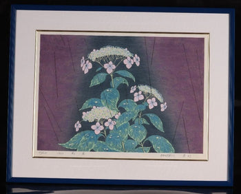 Munenori Makino Sao (Drizzling Rain) 1983 Japanese Woodblock Print Ed.62/125