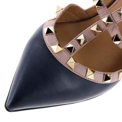 Valentino Garavani Women'S Rockstud Heeled Mules Leather