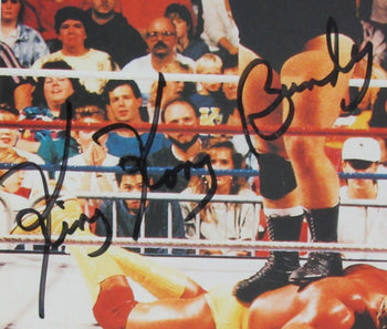 King Kong Bundy Signed/Auto 8X10 Photo Vs Hulk Hogan Wwf/Wwe Framed Jsa 203222
