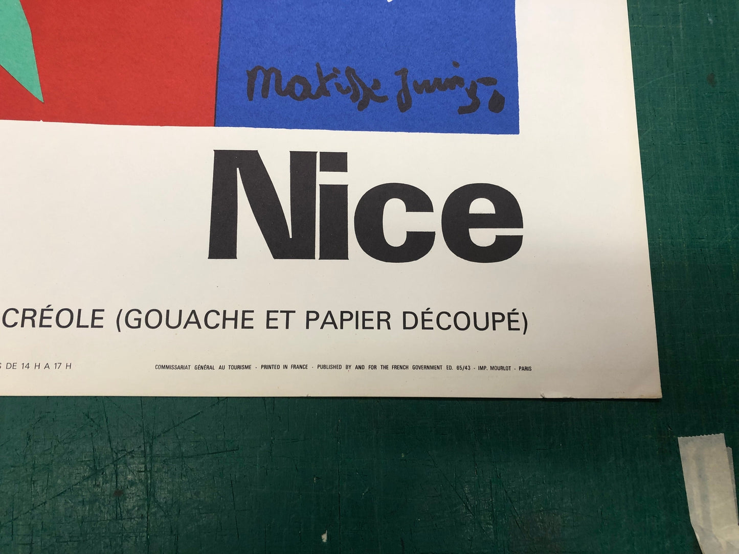 Henri Matisse La Danseuse Creole Nice France " Lithograph Moder