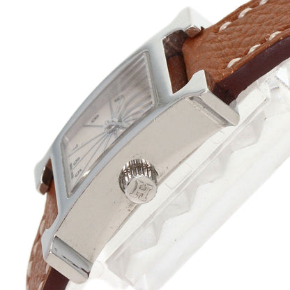Hermes H Watch Mini Watches Hh1.110 Stainless Steel/Leather