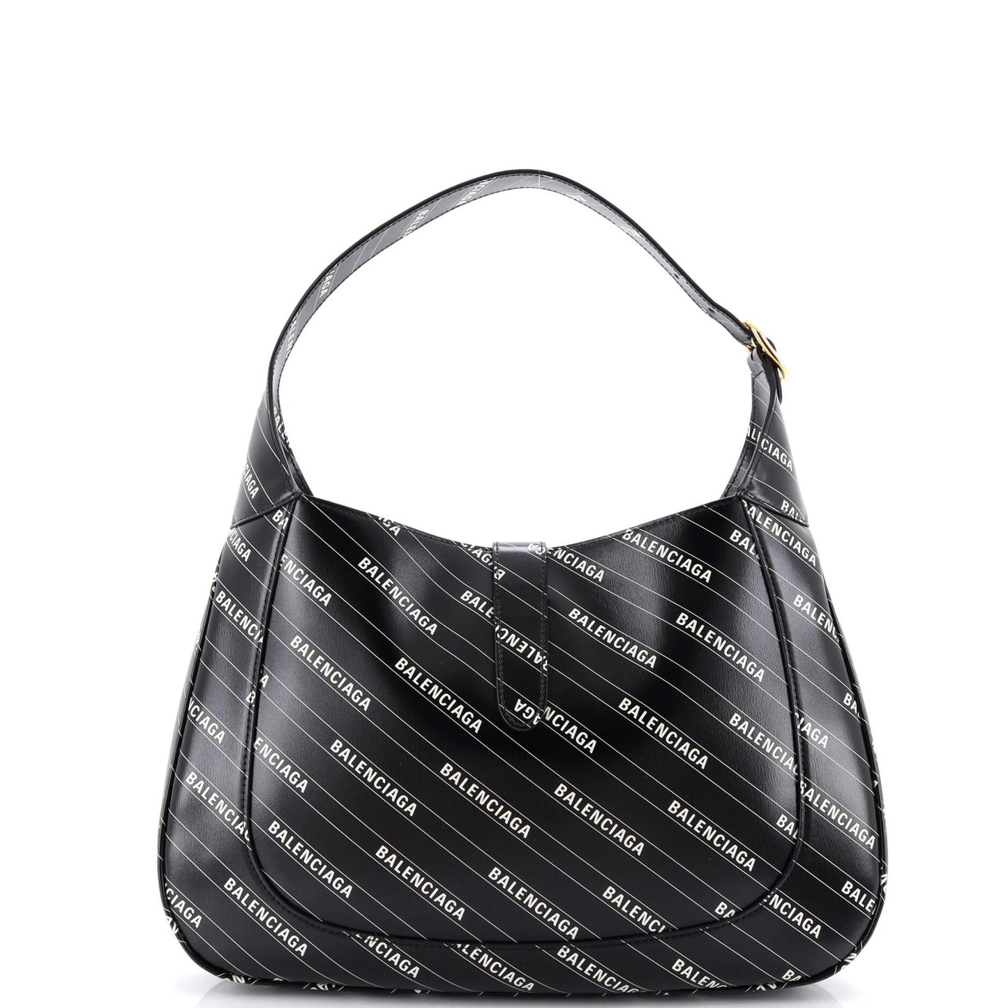 Gucci X Balenciaga The Hacker Project Jackie 1961 Hobo Printed Leather Medium