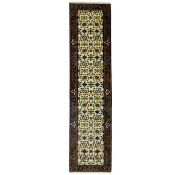 Hand-Knotted Chobi Floral Style Oriental Runner
