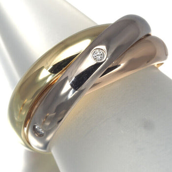 Cartier Ring Trinity Diamond 5P 3Color Classic Eu49 18K Yg/Wg/Rg