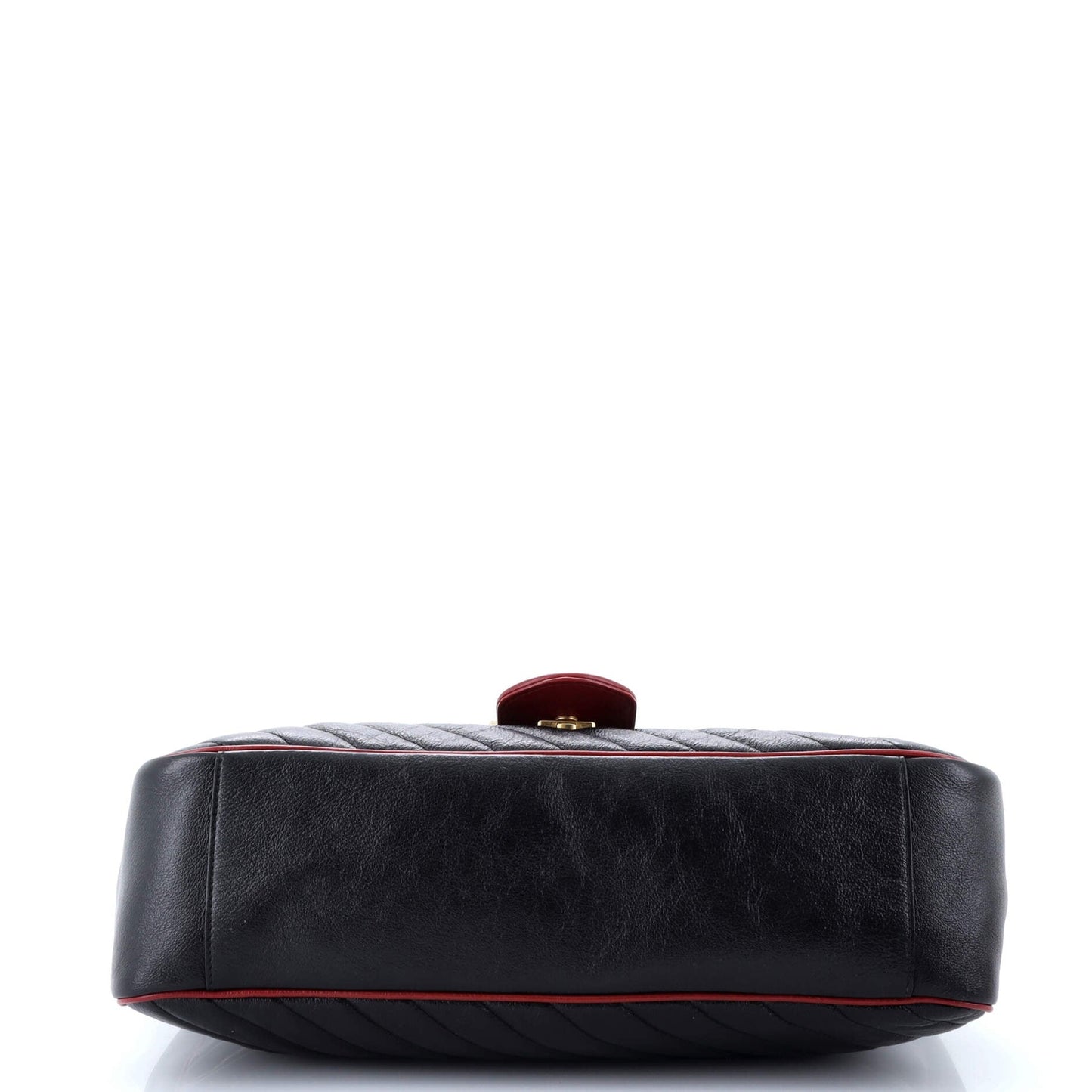 Gucci Gg Marmont Flap Bag Diagonal Quilted Leather Large