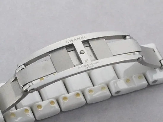 Chanel J12 12P Genuine Diamond Index H1628 White Ceramic