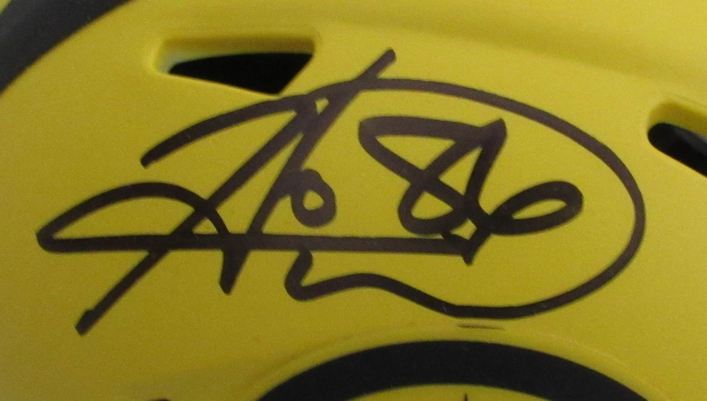 Hines Ward Signed/Auto Lunar Eclipse Mini Helmet Steelers Beckett 204021