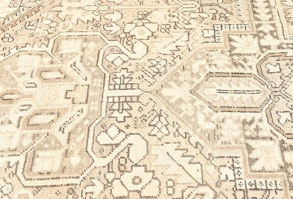 Muted Floral Distressed Design 10X13 ft Vintage Oriental Rug Dining Room Carpet