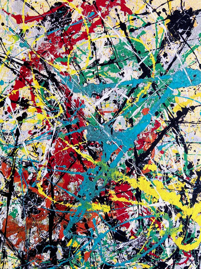 Jackson Pollock Action Painting Coa Firmata O.P. Numerata A Mano - Mark Rothko