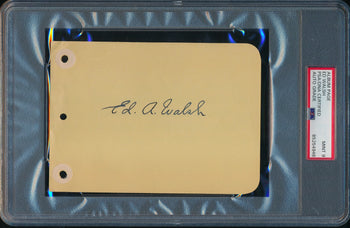 Ed Walsh Hof Signed/Auto 6X4.5 Album Page White Sox Psa/Dna Mint 9 190279