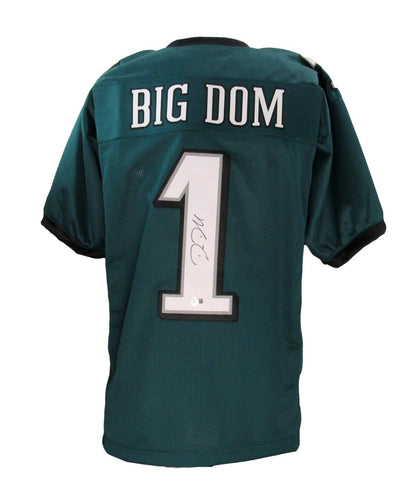 Big Dom Disandro Signed/Autographed Custom Football Jersey Eagles Beckett 192790