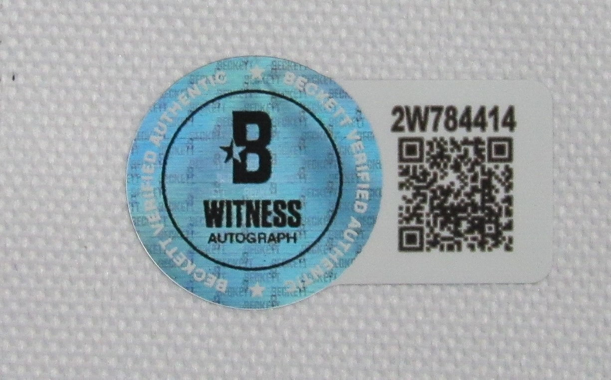 Big Dom Disandro Signed/Inscribed Custom Football Jersey Eagles Beckett 192784