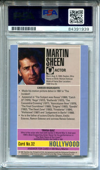 Martin Sheen 1991 Starline #32 (Psa Authentic) Card