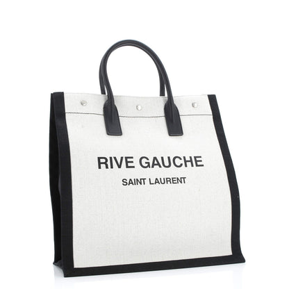 Saint Laurent Rive Gauche Shopper Tote Canvas Tall