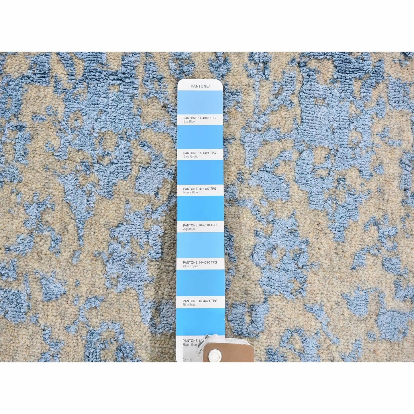 2'5"X6'1" Fine Broken Cypress Tree Design Wool And Art Silk Runner Rug