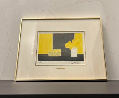 Bernard Cathelin "Small Still Life With Lemon Basket 2" 1987 Lithograph Signed