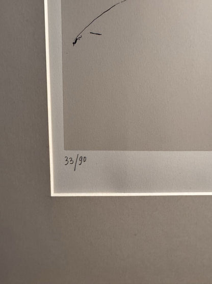 Pericle Fazzini Italian Woman Signed Lithograph Nude Figure Art 33/90 Italy