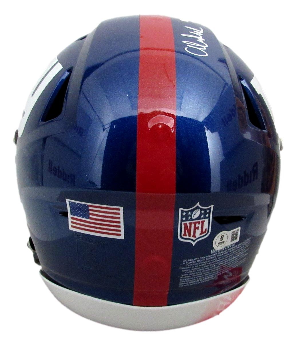 Abdul Carter Signed/Insc Full Size Speedflex Helmet Ny Giants Bas/Beckett 196742