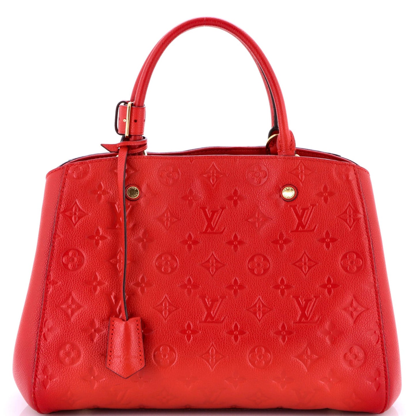 Louis Vuitton Montaigne Handbag Monogram Empreinte Leather Mm