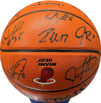2016-17 Miami Heat Autographed Miami Heat I/O Basketball (Bvg)