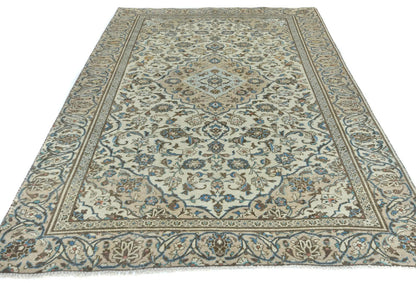 Hand-Knotted Semi-Antique Oriental Rug Muted