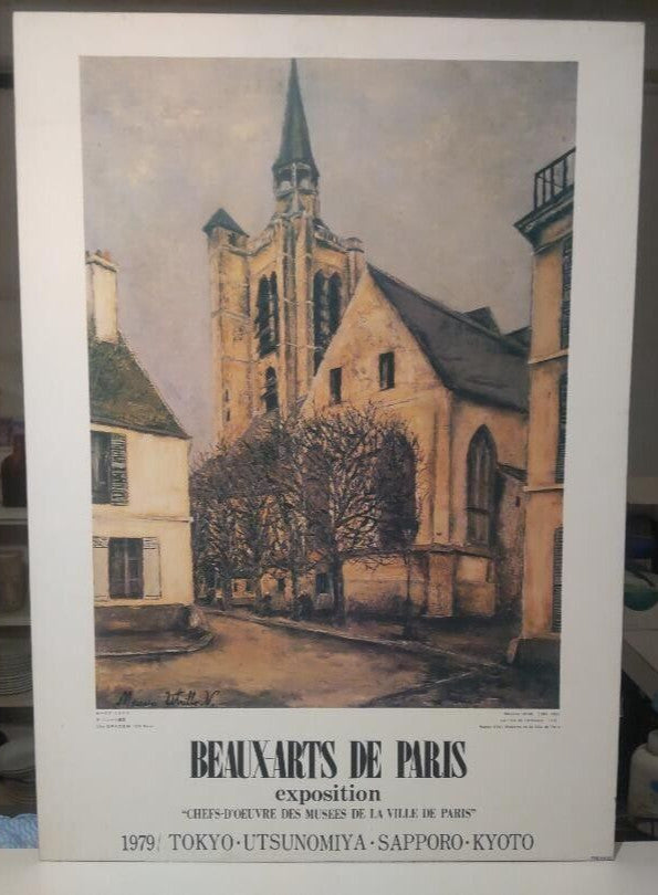 Maurice Utrillo 1979 Exhibition Poster Panel Print La Fere En Tardenois Spadem