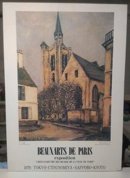 Maurice Utrillo 1979 Exhibition Poster Panel Print La Fere En Tardenois Spadem