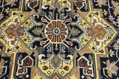 8X10 ft Handmade Serapi Oriental Rug Floral Boho Farmhouse Style Wool Carpet