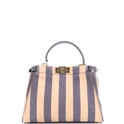 Fendi Peekaboo Bag Pequin Nubuck Regular
