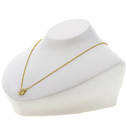 Tasaki   Necklace Flower Motif Diamond K18 Yellow