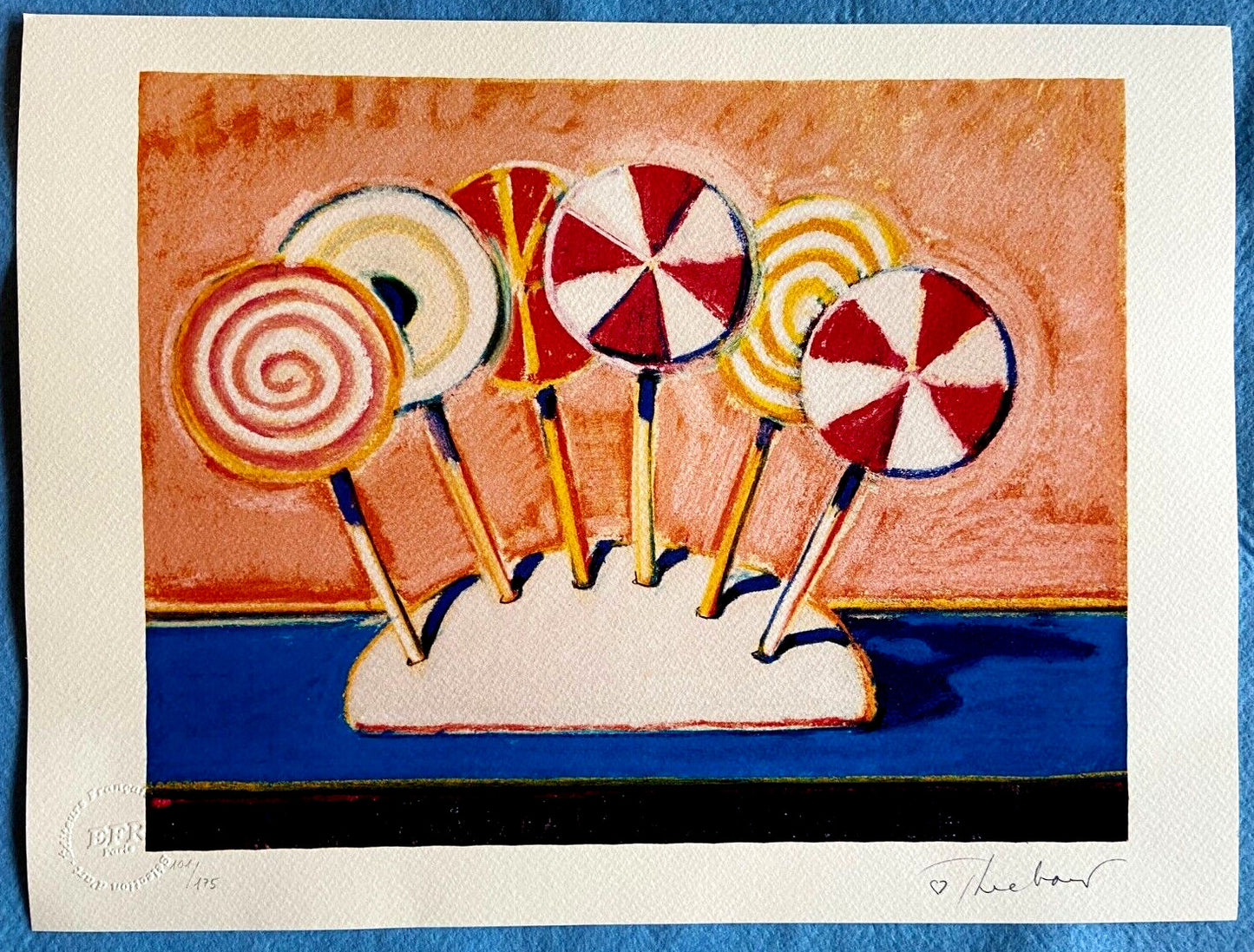 Wayne Thiebaud Lithograph Coa Numbered Signed
