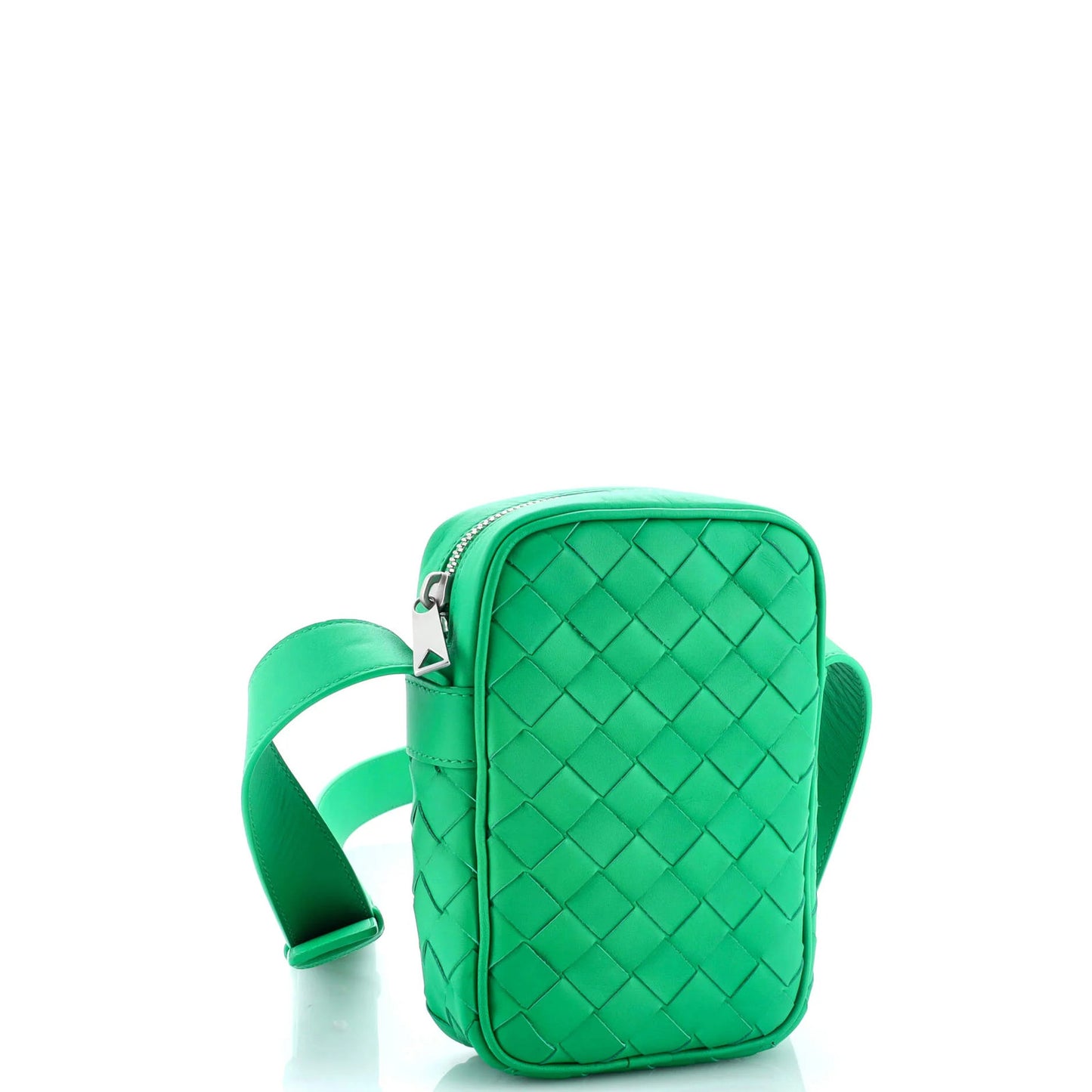 Bottega Veneta Zipped Phone Crossbody Bag Intrecciato Nappa