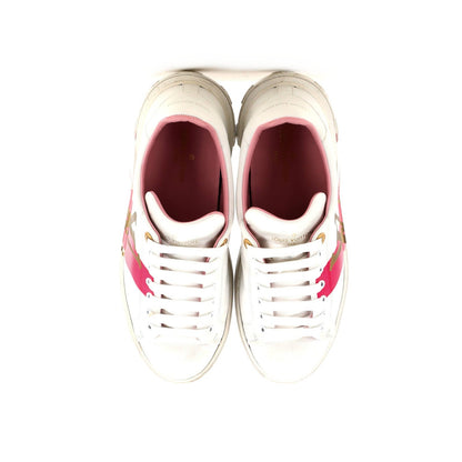 Louis Vuitton Women'S Time Out Sneakers Wild At Heart Monogram Print Leather