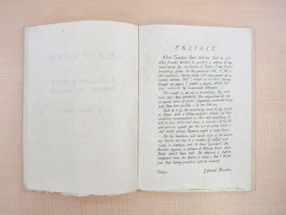 Edmund Blunden "Eastward" Signed Ed94/250 Blunden Poetry Publication Society