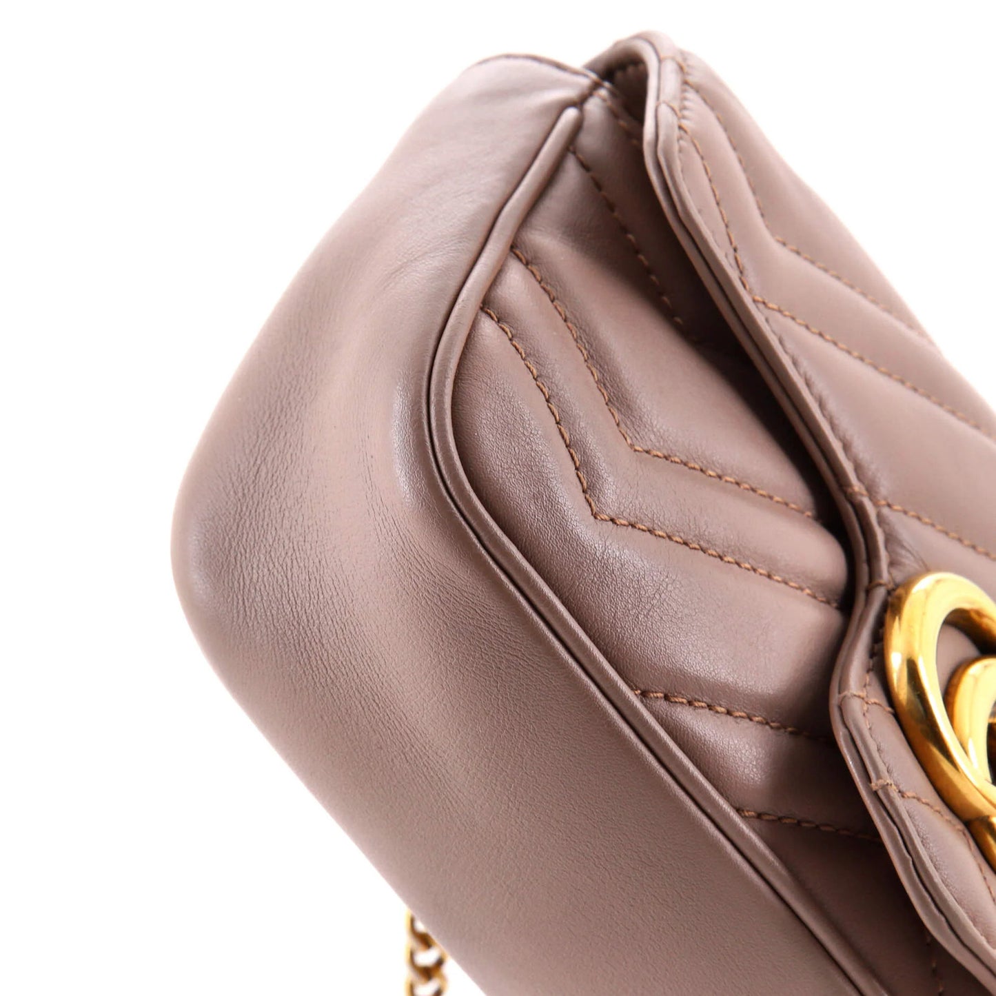 Gucci Gg Marmont Flap Bag Matelasse Leather Super Mini