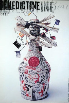 Benedictine By Michel Bouvet Liquor Poster On Canson Paper Original Popart