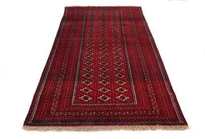 Hand-Knotted Vintage Style Tribal Geometric