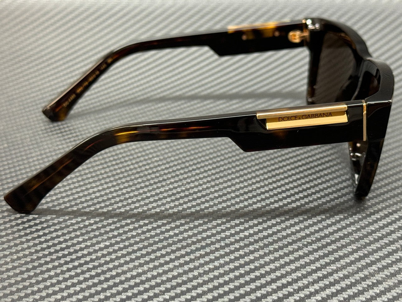 DOLCE & GABBANA DG4465 502 73 Havana Brown Men's 55 mm Sunglasses