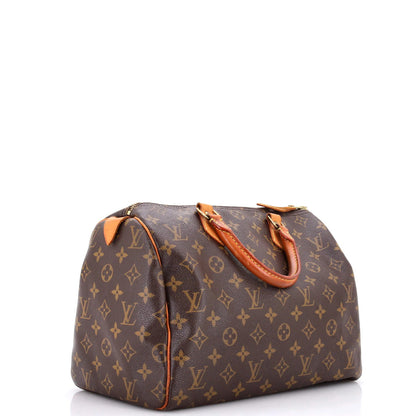 Louis Vuitton Speedy Handbag Monogram Canvas 30