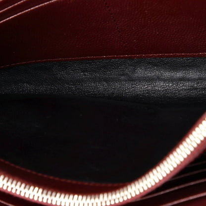 Saint Laurent Classic Monogram Wallet On Chain Matelasse Chevron Leather Medium