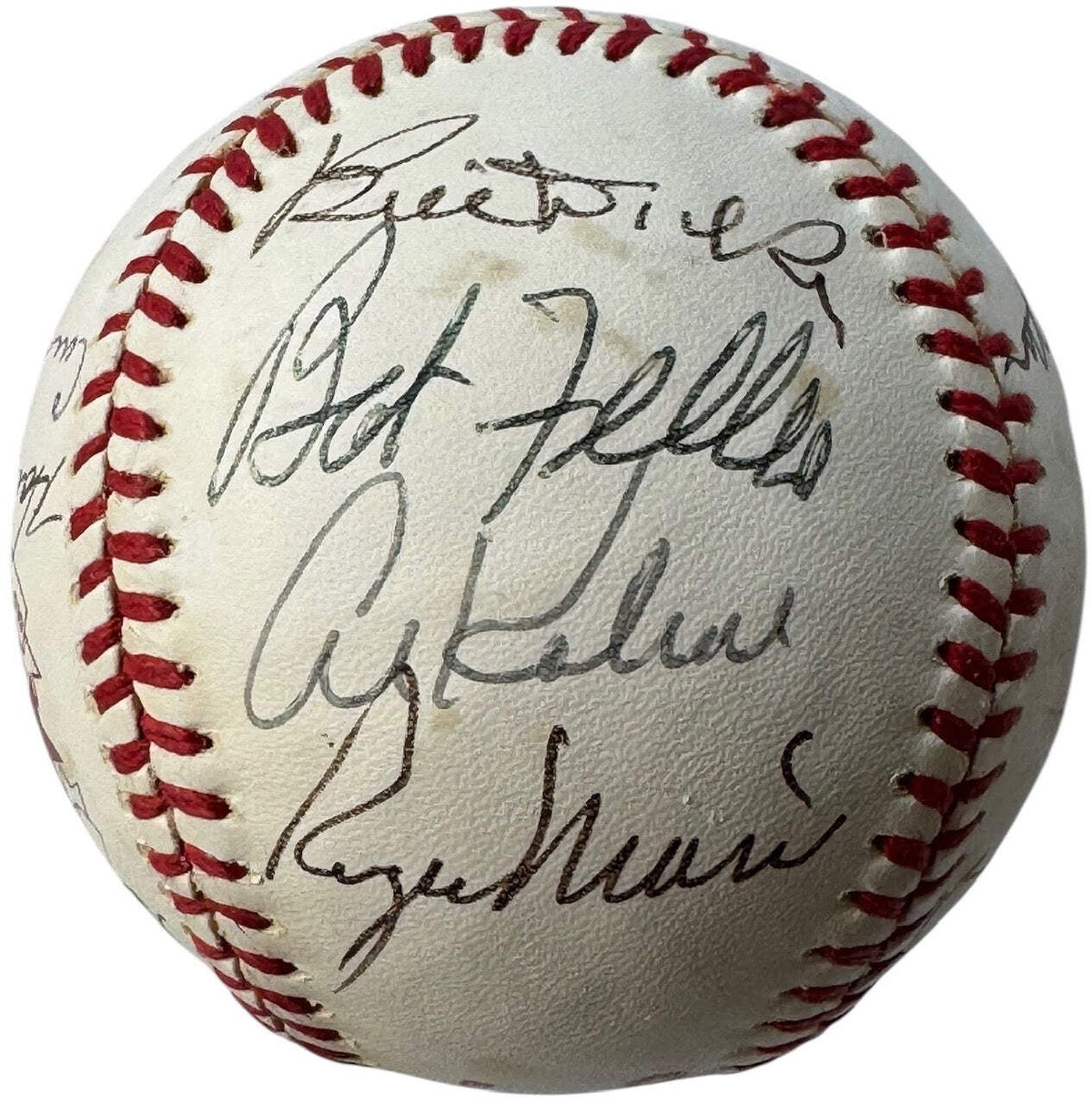 Stars Signed Baseball Cracker Jack Day Old Timers Hall Famers