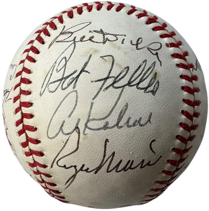 Stars Signed Baseball Cracker Jack Day Old Timers Hall Famers