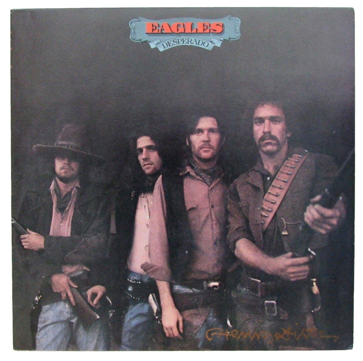 Henry Diltz Photographer Signed/ Auto Eagles Desperado Album Vinyl LP JSA 201224