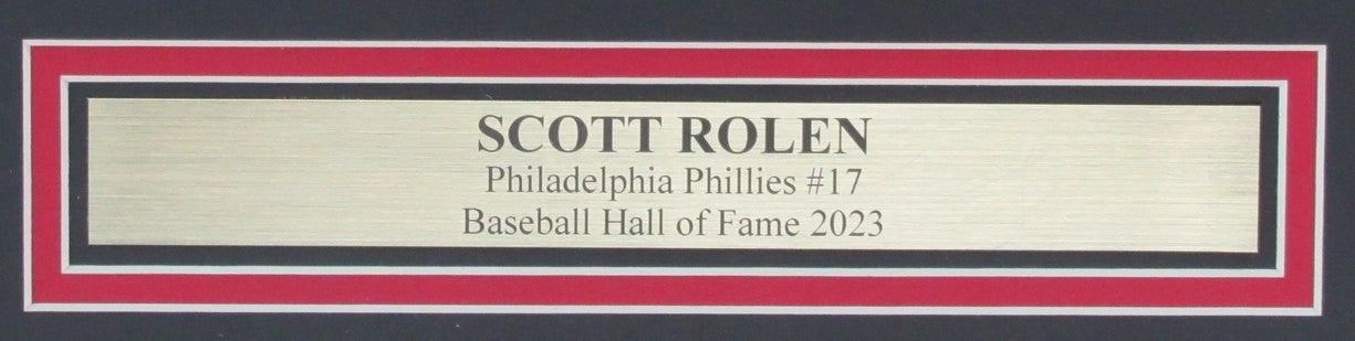 Scott Rolen Hof Autographed 16X20 Photo Phillies Framed Beckett 183628