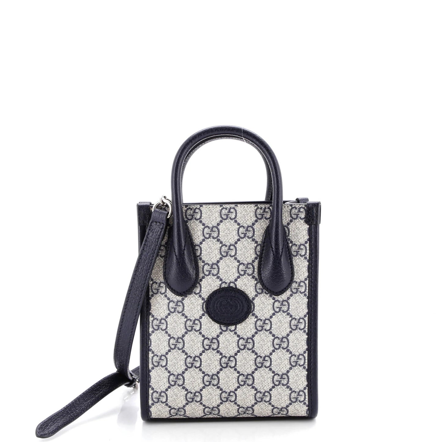 Gucci Interlocking G Patch Tote Gg Coated Canvas Mini