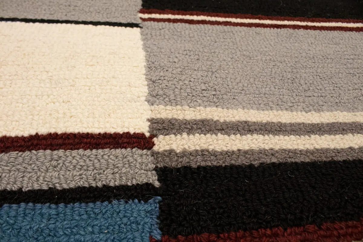 Hand-Tufted Modern Rug Plush 5X8 Multicolored