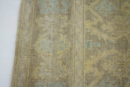 6X9 Ft Hand-Knotted Wool Chobi Peshawar Rug Muted