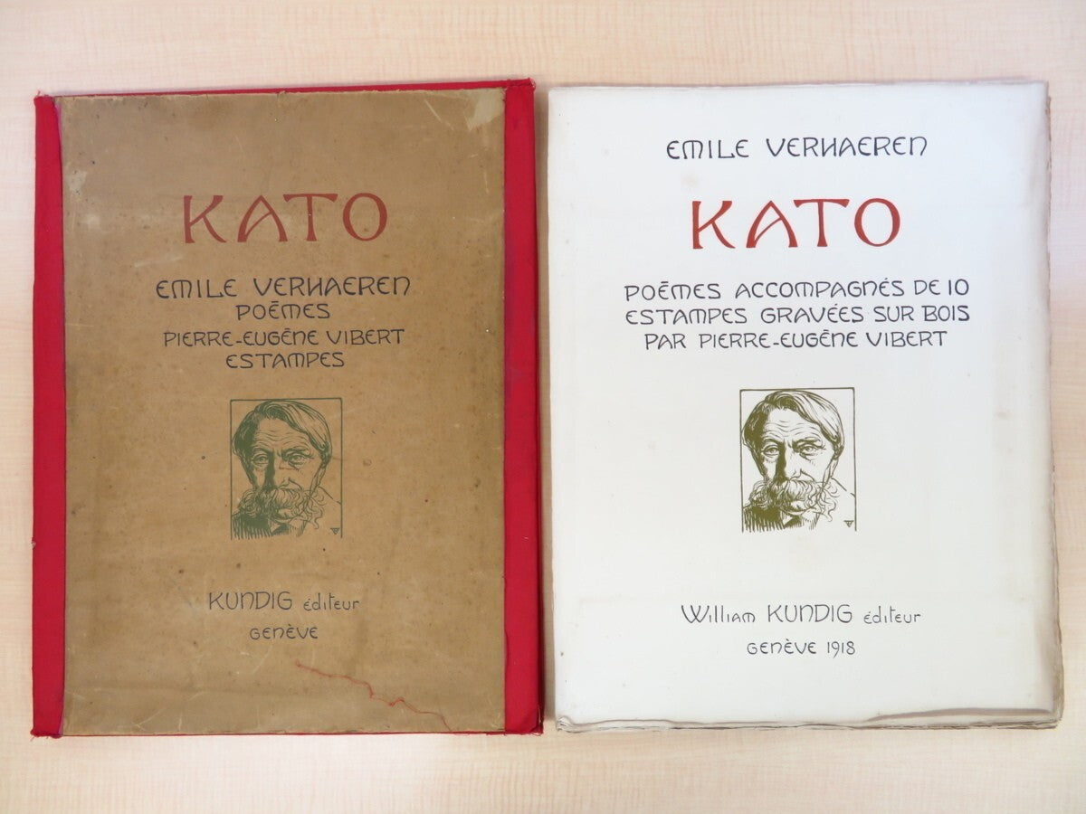 Emile Verhaeren Kato 1918 1St Edition Limited 145/150 Woodcuts By Vibert Rare