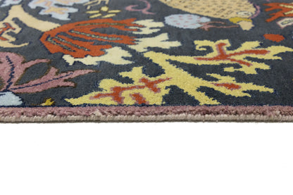 One-Of-A-Kind Birds Design Chobi Oriental Rug