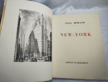 Paul Morand New-York 1931 W/ 30 Lithographs By Adriaan Lubbers Limited Edition